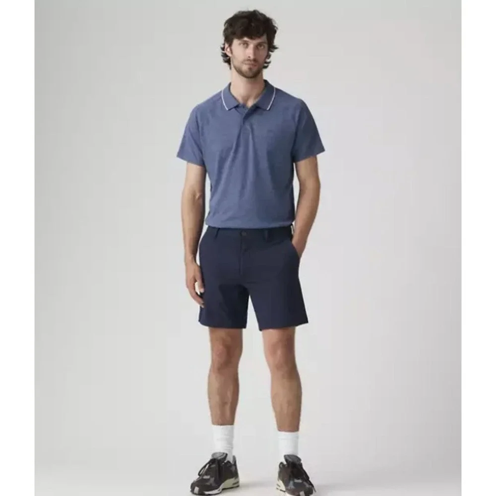 NEW LEVIS 'XX Chino Tech Shorts' Mens 44 Navy Blue Stretch Lightweight 7.5